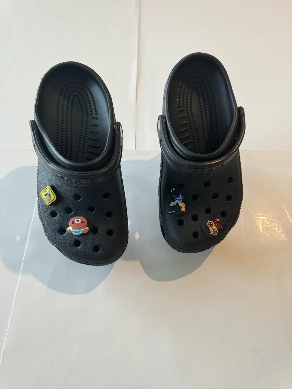 CROCS Black Classic Clog Sandals with Character Charms